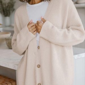 Jenni Kayne Cashmere Cocoon Cardigan Oatmeal XS